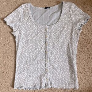 Brandy Mellville Button Up Tee